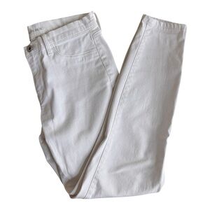 Banana Republic White Denim Skinny Jeans Womens Size 26